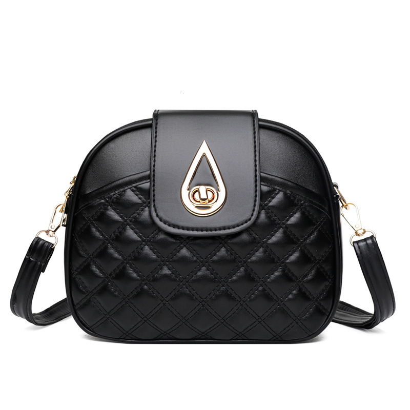 Luxury Brand Designer Bag 2025 New Trendy Spring And Autumn Fashion Versatile Light Luxury Quilted Three-Layer Single Shoulder Crossbody Small Round B