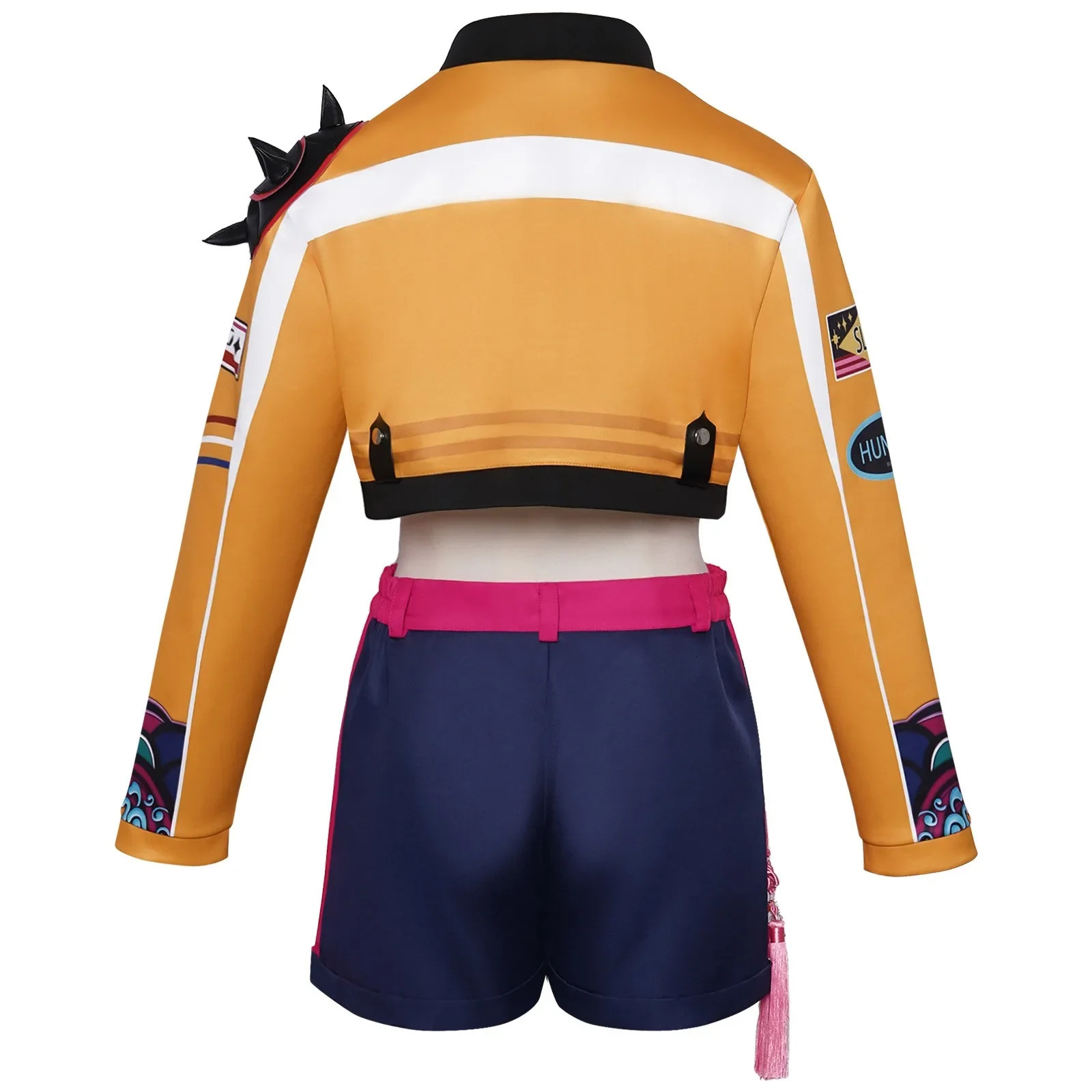 Kids Rumi Zoey Mira Cosplay KPop Demon Hunters Costume Women Girls Black Golden Suit Saja Boys Halloween Role Playing Outfits 251017