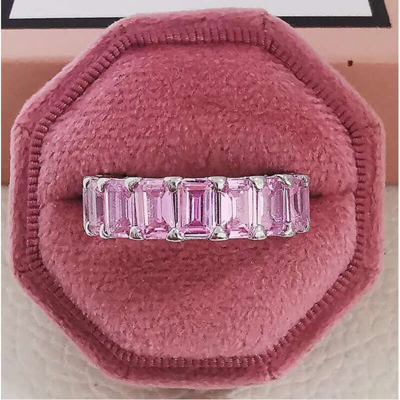 Rulalei Drop Ship Wedding Rings Ins Top Sell Simple Fashion Jewelry Sterling Sier Oval Cut 5A Cubic Zircon Eternity CZ Dia Pary Women Finger Ring Gift