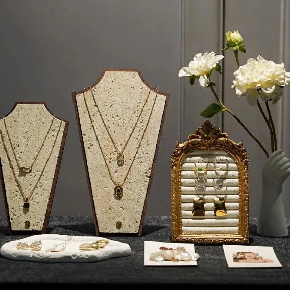 Velvet Jewelry Display Tray for Rings Earrings Necklace Po Prop Shooting Background Elegant Showcase Stand 251016