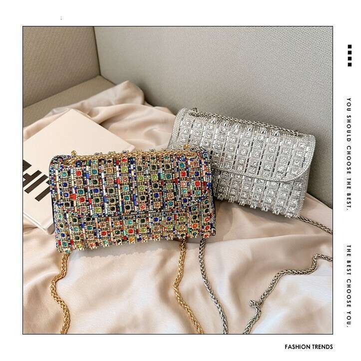 Designer Shoulder Bag Bag Luxury Bag New Underarm Casual Fashion Rhinestone Small Niche Shoulder Crossbody Evening