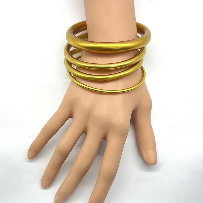 Jelly Bangles Set Round Tube Timeless Fashion Jewelry For Women Trendy Styles Holiday Accessories Gifts Wholesales MQF152 251016