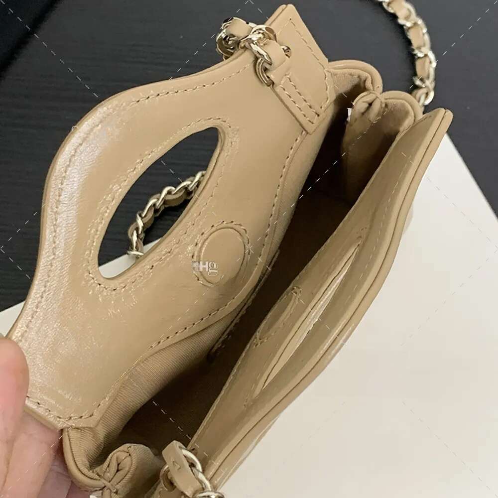 10A mirror quality mini makeup chain 12cm designer crossbody sheepskin shoulder bag for women