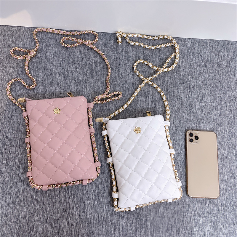 Luxury Brand Designer Bag Lightweight Quilted Crossbody Small Bag Fashion Versatile Phone Bag Trendy Walking Chain Phone Pouch Shoulder Bag For Women