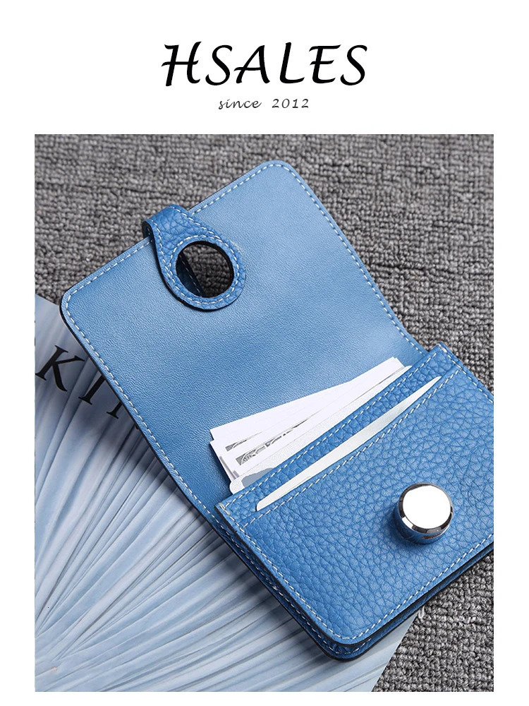 Genuine Leather Unisex Money Bag Fashion Hasp Small Card Holders Highgrade Short Cowhide Credit Card Purse 251023