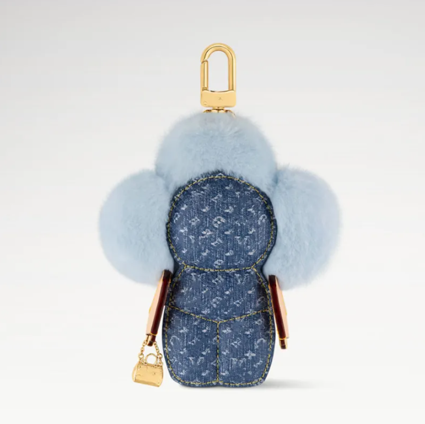 designer Luxury Keychains Pink Blue Furry Sunflower Keychain Bag Charms Pendant Accessories Sun flower Doll Car KeyRings Holiday Gifts