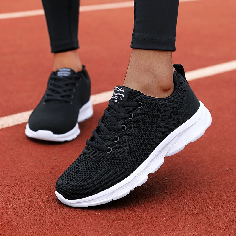 Womens Running Shoes Mesh Casual Sneakers Laceup Lightweight Female Walking Breathable Outdoor Sports Running Shoes Woman 251013