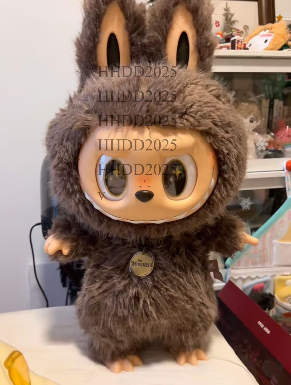 38cm 58cm Jumbo large big Zimomo Labubu rock monsters giant high-end angel zimomo doll toy Gift cheif custom High energy toys Home Decor