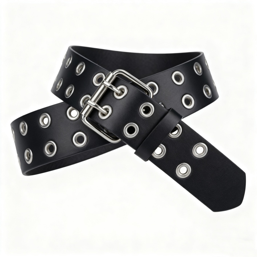 Luxurious Black Mens PU Leather Ratchet Belt - Automatic Buckle High End Gift