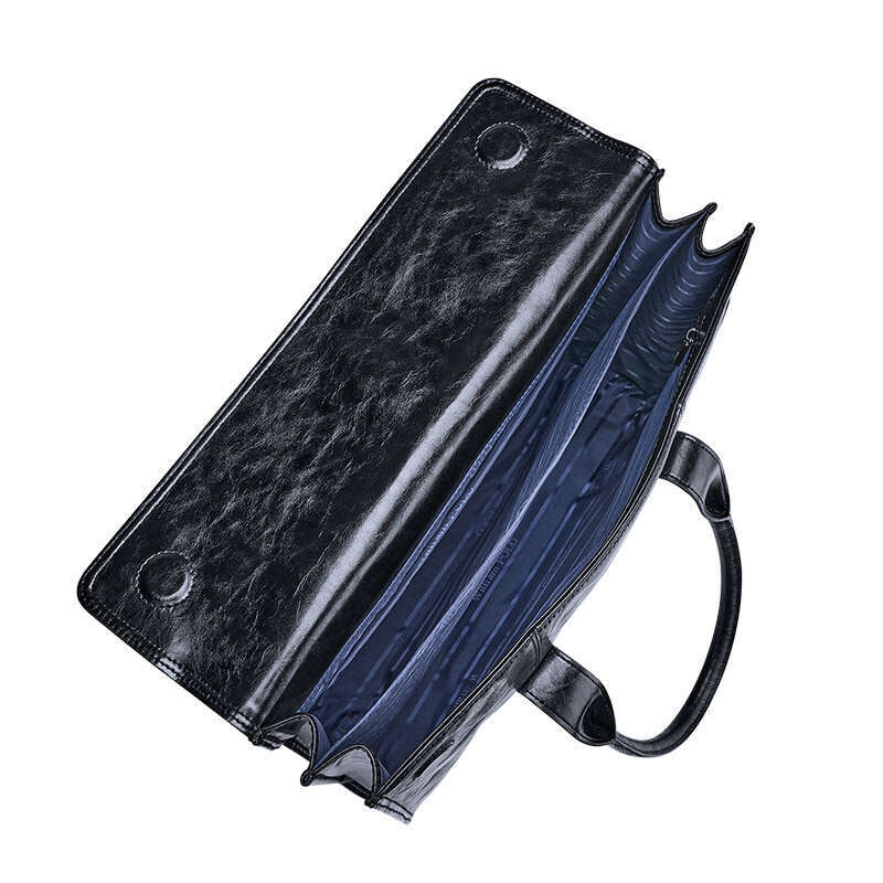 Luxury bag Genuine Leather Handbag Top Layer Cowhide Briefcase Crossbody Men Large Capacity Laptop Bag