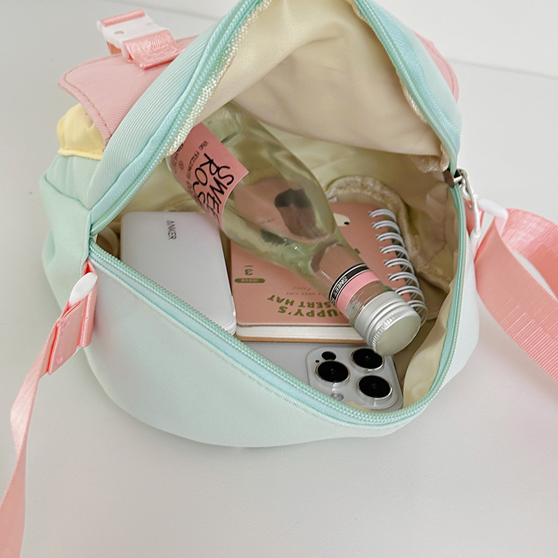 New designer Japanese style women's cute small bag nylon crossbody bag square small bag student value shoulder bag travel small bag