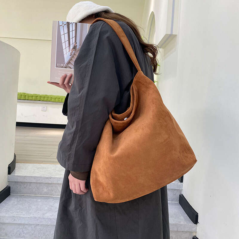 Designer Bag Luxury Bag New Suede Commuter For Women, Niche Texture Tote Bag, Large Capacity Versatile Shoulder Bag Shoulder Underarm