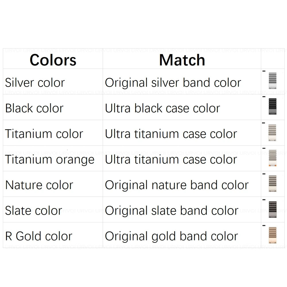 URVOI Band for Watch link bracelet gen7 Ultra 3 2 matte black series 11 10 9 8 7 SE Strap for iWatch 316L stainless steel 251016