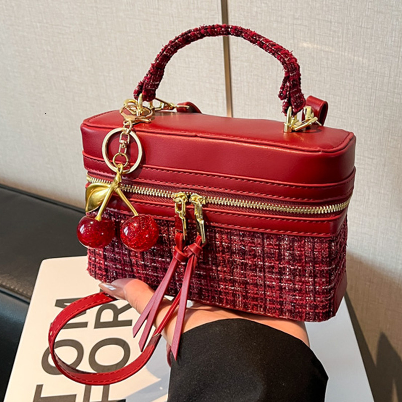 Luxury Brand Designer Bag Style Handbag For Women 2025 New Korean Version Elegant Box Bag High-End Feel Single Shoulder Crossbody Bag