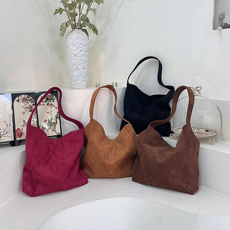 Designer Bag Luxury Bag New Suede Commuter For Women, Niche Texture Tote Bag, Large Capacity Versatile Shoulder Bag Shoulder Underarm