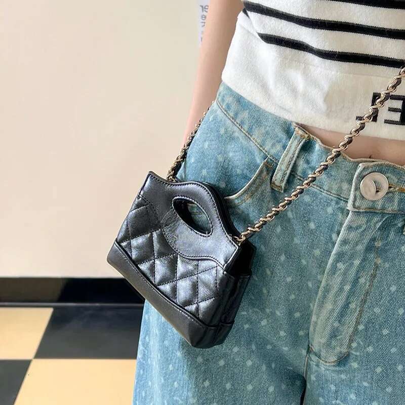 10A mirror quality mini makeup chain 12cm designer crossbody sheepskin shoulder bag for women