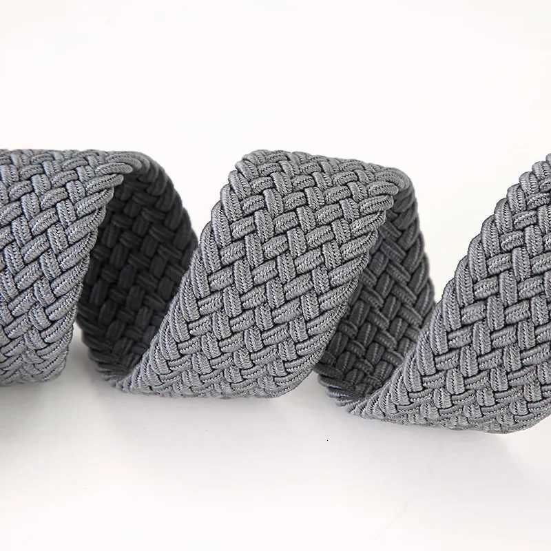 Plus Large Big LONG Size 130 140 150cm Elastic Woven Belt Casual Women Mens Punched Waist Straps Stretch Canvas Trouser Belts W251018