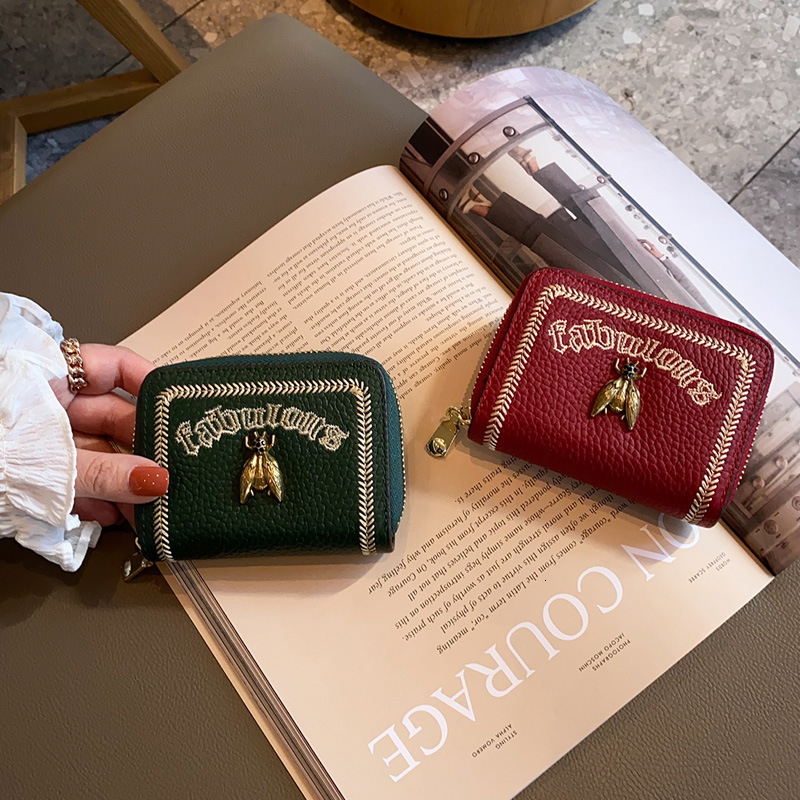 Luxury Brand Designer Bag High-End Little Bee Women's Card Holder Multi-Functional Large Capacity ID Card Clip Ins Small Exquisite Bank Card Hold