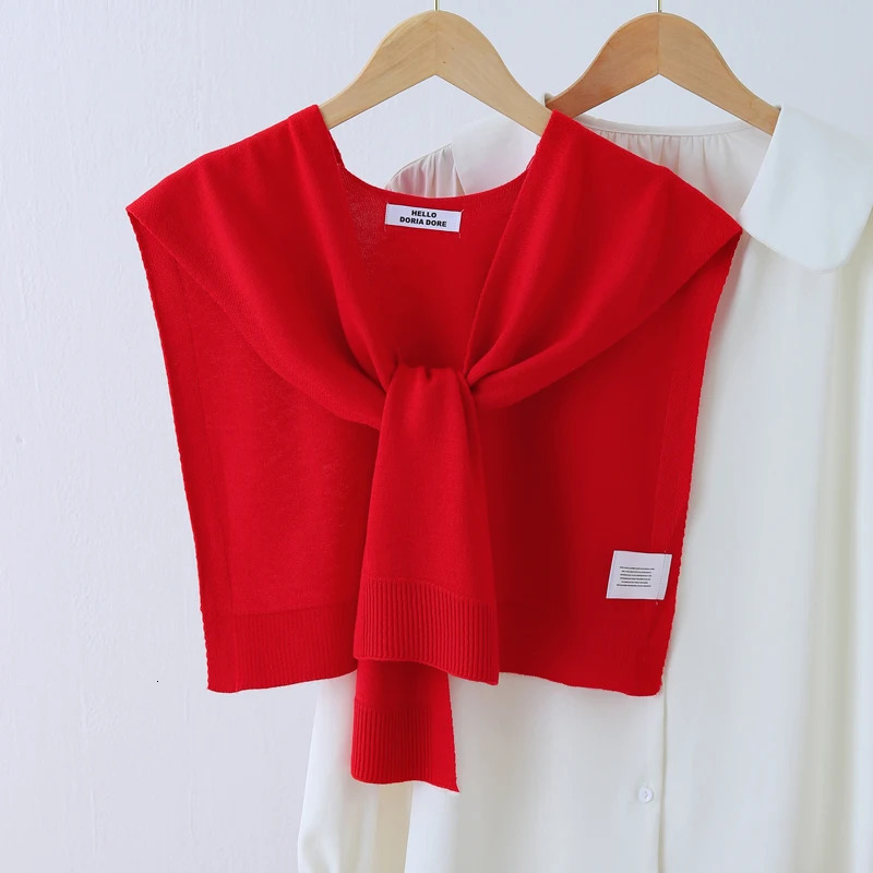 Thin Knitted Woolen Scarf Womens Color Spring Summer Autumn Winter Ne Protection Skirt irt ular Lightweight Wrap 251016