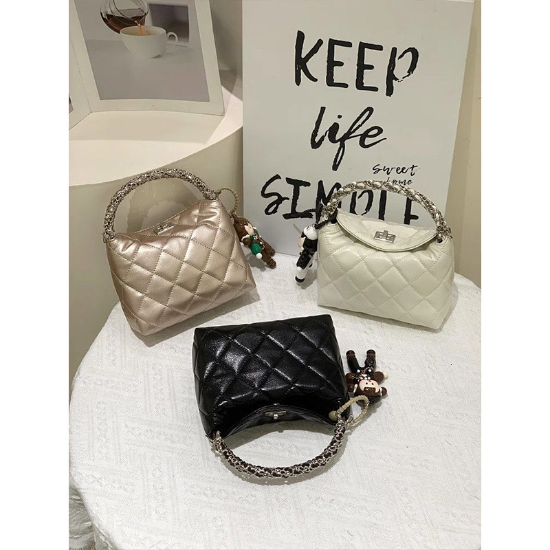 Luxury Brand Designer Bag High-End Style Diamond Handbag For Women 2025 New Commuter Fashion Chain Shoulder Crossbody Bag