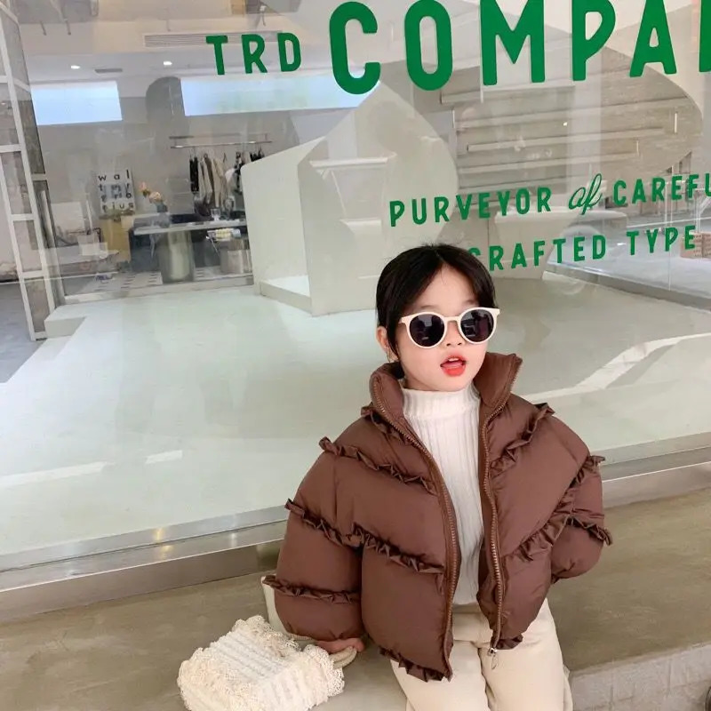 Kids Girls Thickened Cotton Jacket Winter Bread Jacket Clothes For Children From 2 To 8 Years Childrens Winter Coat Coats Down 251017