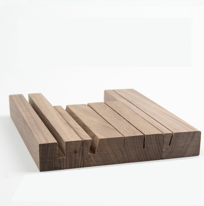 10cm Beech Wood Base Calendar Stand Postcard/Photo/Note Decoration For Family Gatherings Christmas Indoor Decoration Retail Reception Area Decoration 