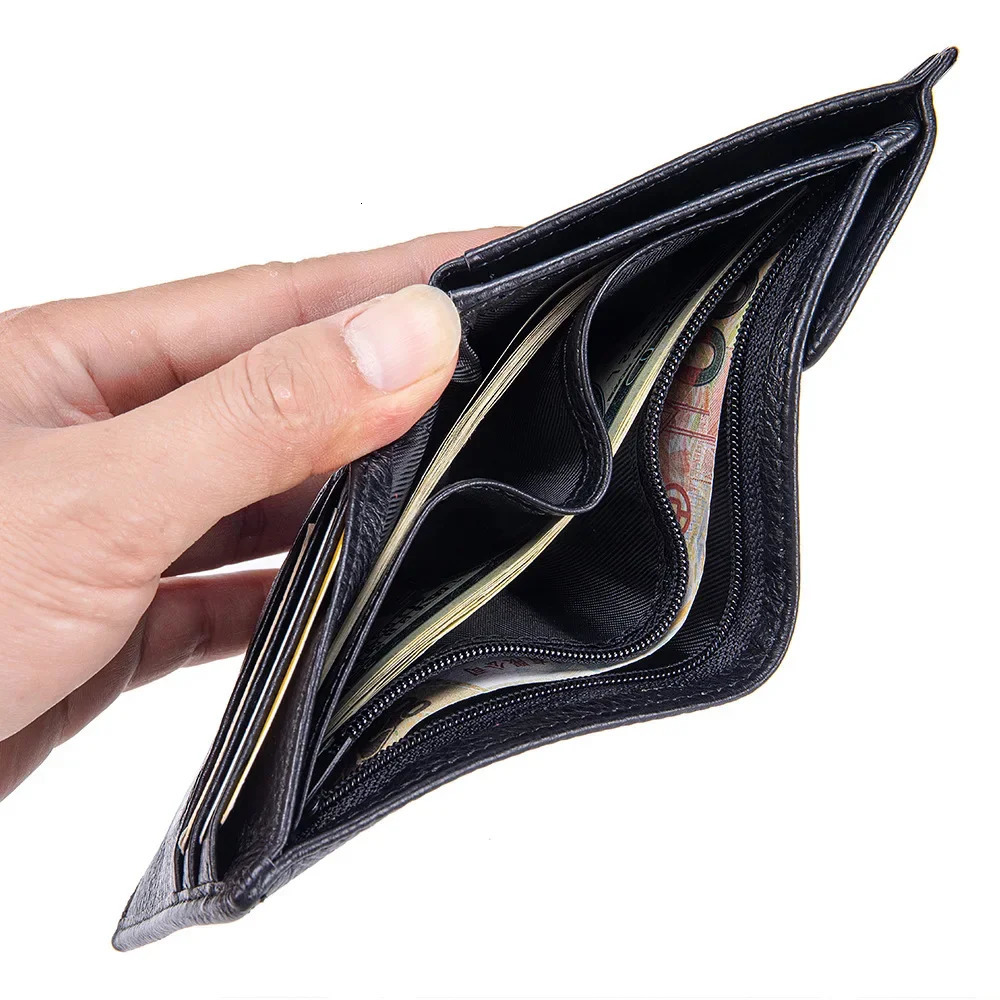 Women Wallets Small Bifold Leather Pocket Money Bag Ladies Slim Compact Short Purse Cowhide Lovers Wallets 251013