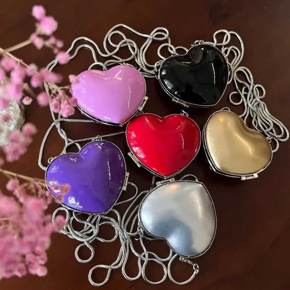 Heart Shape Mini Coin Purses Evening Party Cute Shoulder Bag Crossbody Bags Small Handbags Fashion Sliver Womens Ladies Luxury Z251018