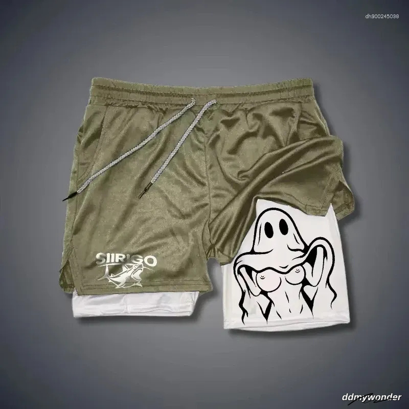 Men's Double Layer Running Shorts - Quick Dry Breathable Gym & Fiess Apparel Ddmywonder