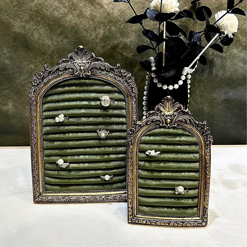 Retro po frame ring display stand jewelry storage stand stud ring display stand home counter display stand 251016