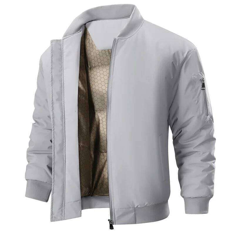 Men's Winter Jacket Loose Fit Cotton-Padded Parkas Thickened Warm Baseball Collar Coat Casual Outerwear Overcoat Men Clothing