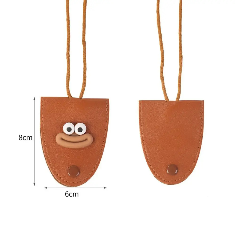 Durable Leather Eyeglasses Storage Bag Pendant Multifunction Storage Hanging Rope Glasses Clip Unisex Hanging Sunglasses 251016