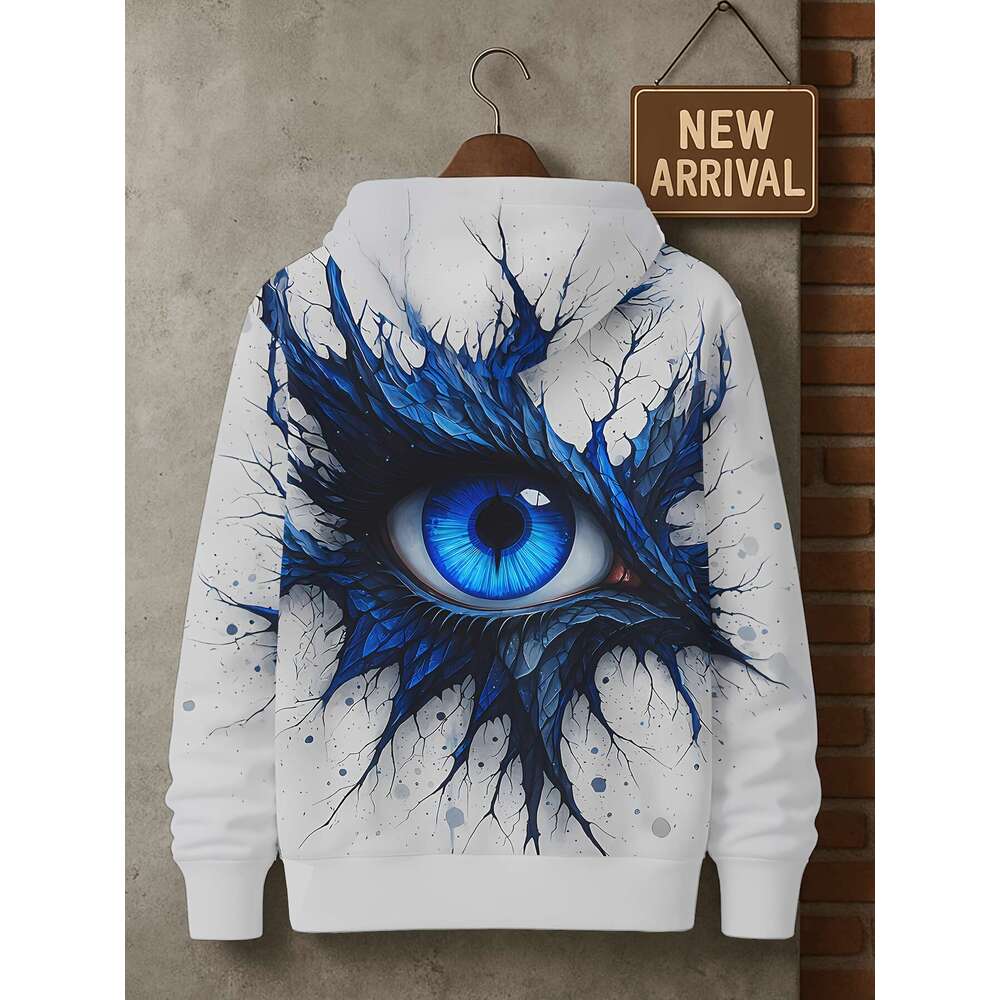 All-Over Graphic Hooded Streetwear For Everyday & Formal Events, Fall/Winter Casual Outerwear With Eye-Catching Design, Fall Fashion, Bold Print, Comf