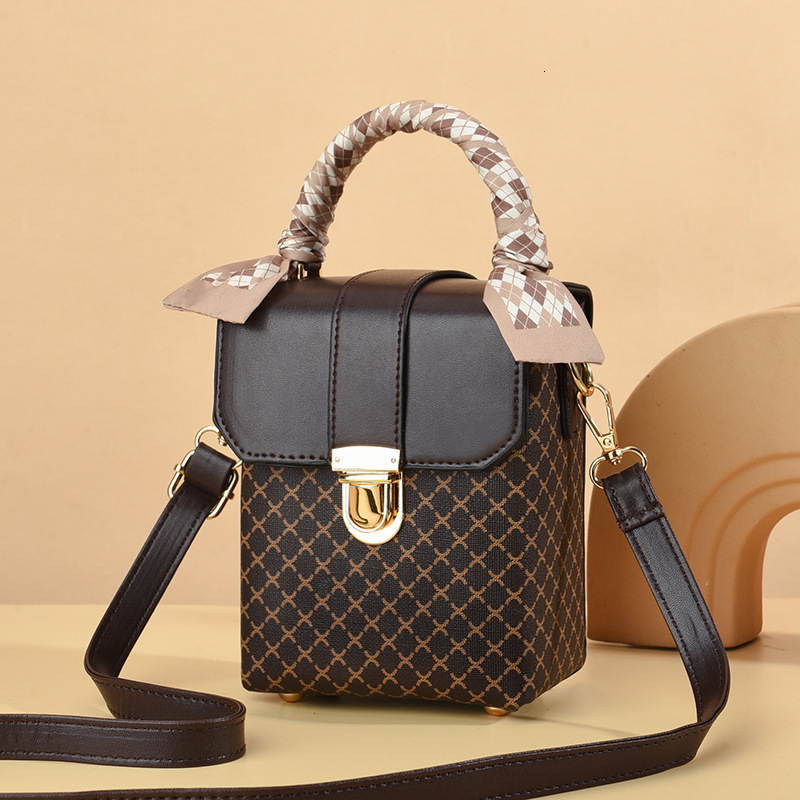 Luxury Brand Designer Bag Taizhou Women's Bag Mini Bag Korean Style Plaid Small Square Bag Fashion Single Shoulder Crossbody Bag Phone Women'