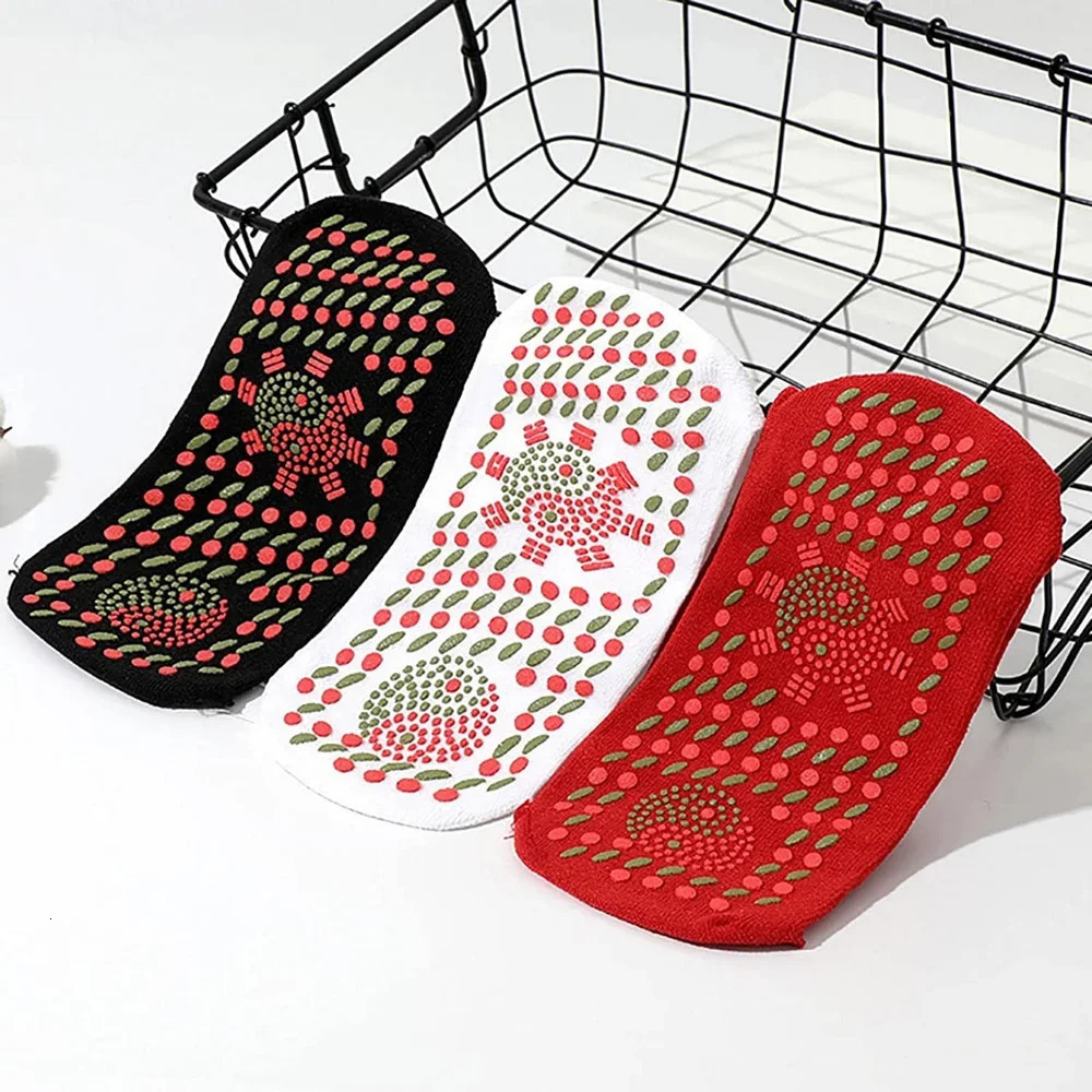 13Pairs Tourmaline Magnetic Socks Self Heating Therapy Magnetic Therapy Pain Relief Sock Woman Men Fir Tourmaline Magnetic Sock 251009