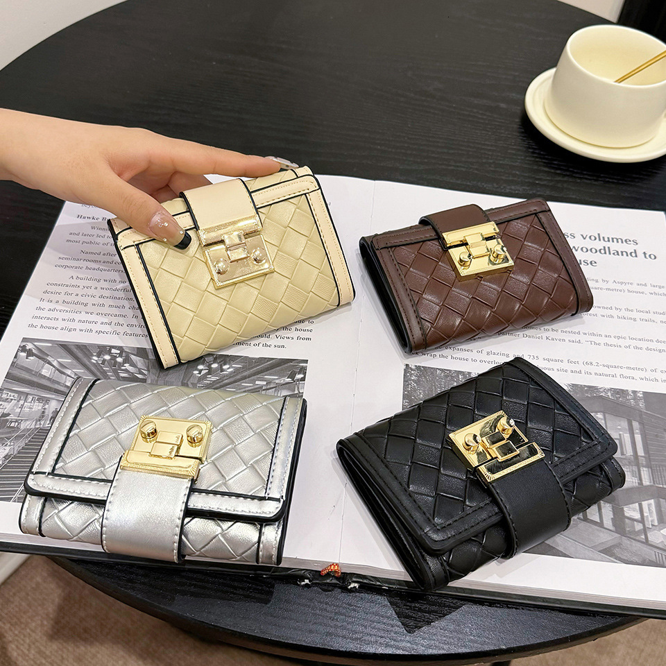 Luxury Brand Designer Bag Women's Long Wallet Classic Short Wallet Trendy Multi-Card Slot Card Holder