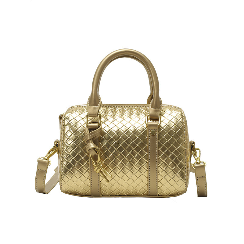 Luxury Brand Designer Bag Spring Summer New Handheld Boston Bag Woven Bag Business Commuter Travel Bag Single Shoulder Crossbody Handbag