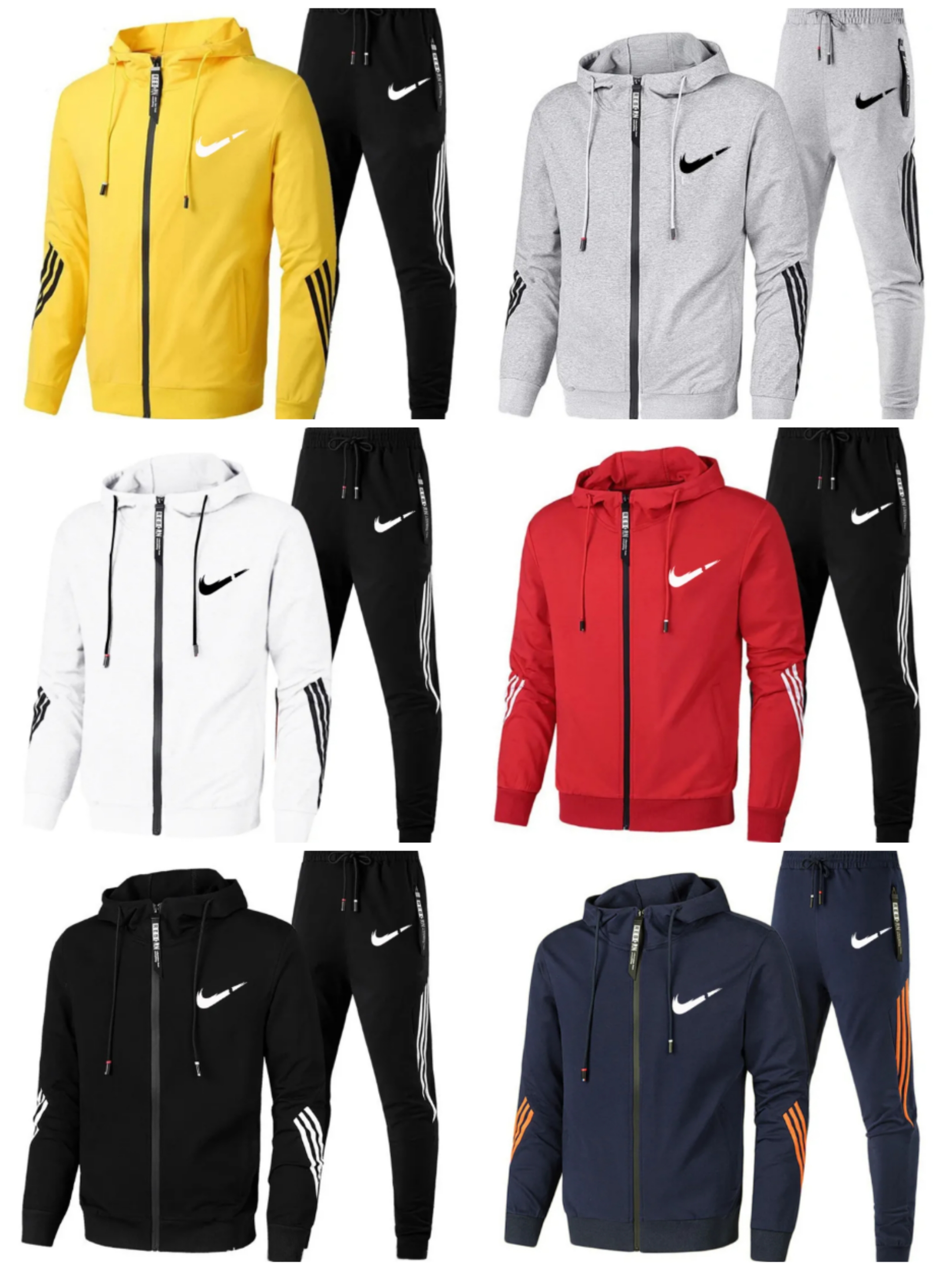 Men Designer Tracksuits 2025 Fleece Casual plus-size Hoodies Pants Set Mens Sweat Suits Patchwork Black Solid Brand Autumn Winter running hoodie sweater Sportsuit