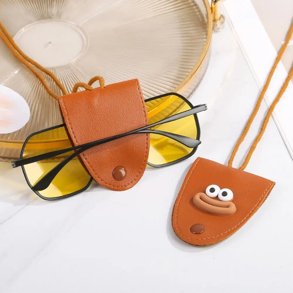 Durable Leather Eyeglasses Storage Bag Pendant Multifunction Storage Hanging Rope Glasses Clip Unisex Hanging Sunglasses 251016