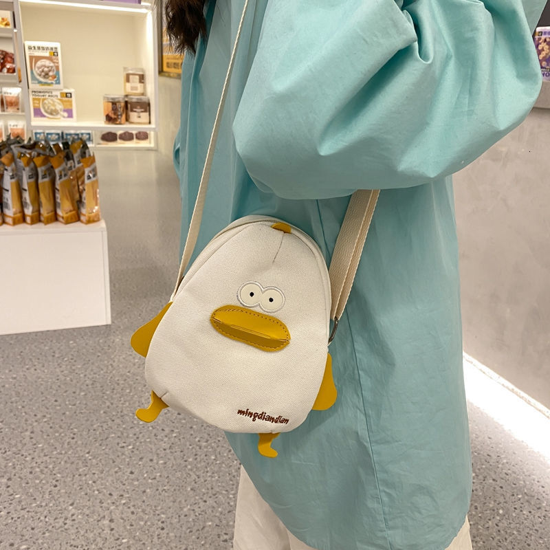 New summer cute crossbody bag designer fresh mini student soft girl cartoon chicken bag Japanese mosaic small square bag