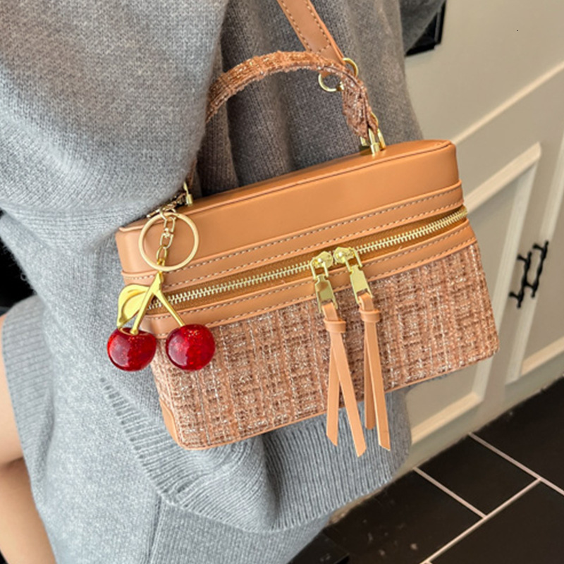 Luxury Brand Designer Bag Style Handbag For Women 2025 New Korean Version Elegant Box Bag High-End Feel Single Shoulder Crossbody Bag