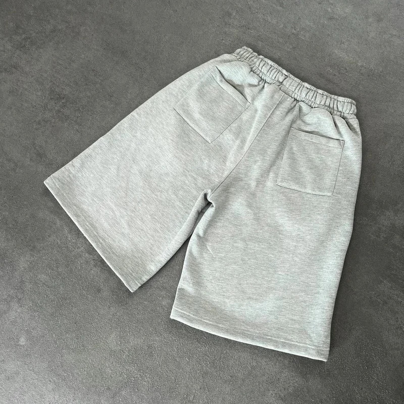 Mens Summer Trendy Pattern Embroidered Sports Leisure Straight Loose Five Quarter Pants American Trend 251018