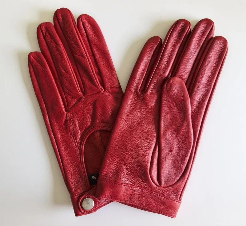 2025 Half Palm Glove Rivet Pins Street Fashion Driving Gloves Genuine Real Goat Leather Gloves Women Fashion Short Mittens G599 251015