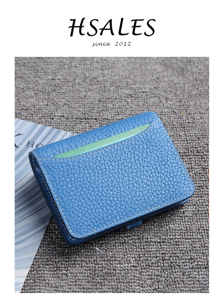 Genuine Leather Unisex Money Bag Fashion Hasp Small Card Holders Highgrade Short Cowhide Credit Card Purse 251023