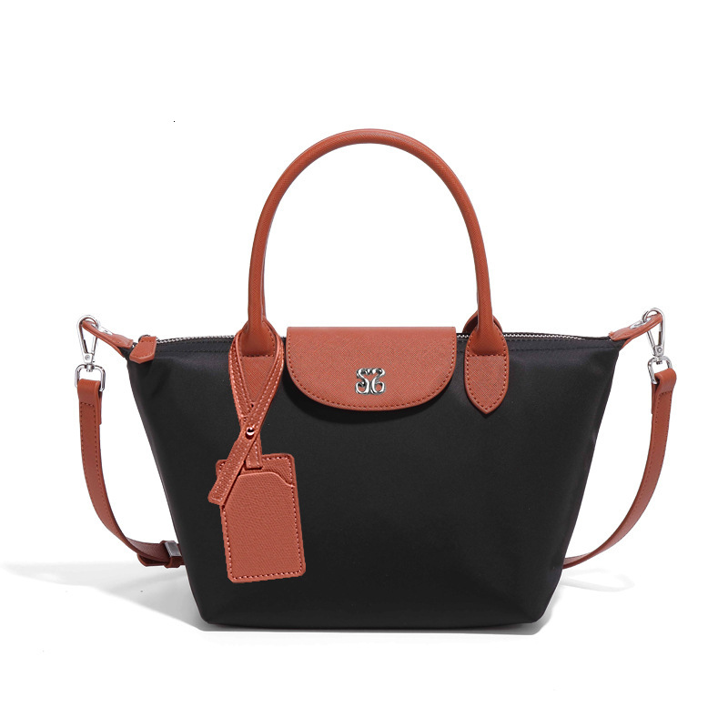 New Trendy Nylon Dumpling Handbag Fashion Simple Crossbody Casual Women's Versatile Shoulder Color Block Bag