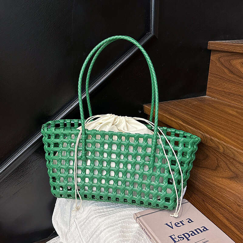 Designer Bag Luxury Bag Summer Super Hot PVC Woven For Women 2025 Shoulder Bag New Large Capacity Picnic Lunch Vacation Beach