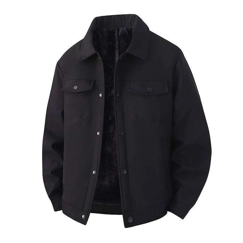 Winter New Style Casual Versatile Fashionable Trend Simple Outdoor Plush Thick Warm Cotton Jacket For Men