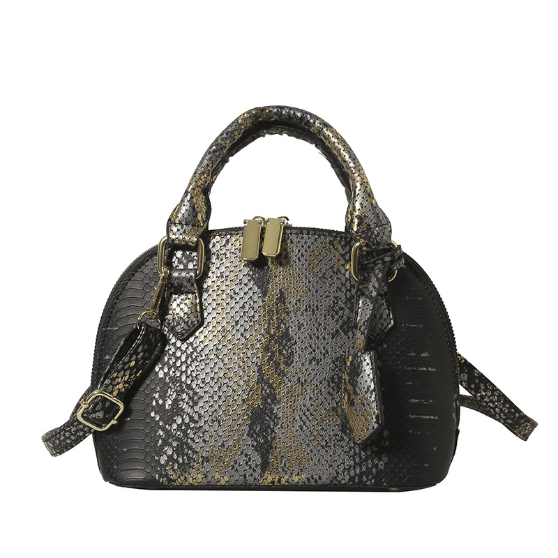 Free shipping designer Fashion Bags New women handbag hand-held shell bag snake patterned single shoulder crossbody bag