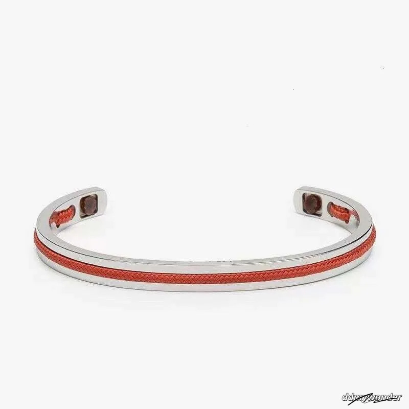 Handwoven Red Rope - Open Design, Creative Couple Bracelet With Black Accents Ddmywonder