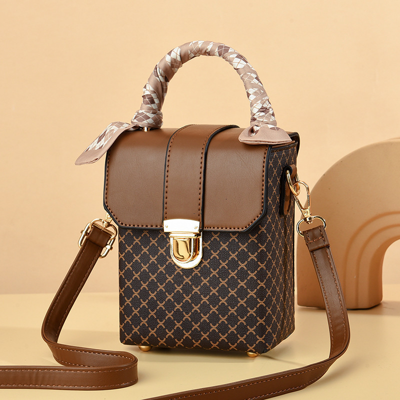 Luxury Brand Designer Bag Taizhou Women's Bag Mini Bag Korean Style Plaid Small Square Bag Fashion Single Shoulder Crossbody Bag Phone Women'